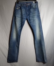 Diesel Krooley Regular Slim Carrot Men&#39;s Distress Medium Wash Jeans Size... - £43.63 GBP