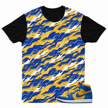 AO PATRN Shirt for  1 Reverse Laney High Varsity Maize Game Royal UCLA 5 Dunk - £24.84 GBP+