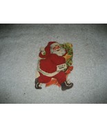 Vintage felt Santa Claus Hello Son Christmas card unused - $243.42 MXN