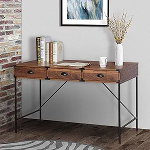Computer Desk With 3 Drawers, 47&quot; Writing Desk With Storage Home Office,... - £376.46 GBP