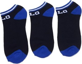 Polo Ralph Lauren Classic Sport Low-Cut Sock 3-Pack Dark Navy Blue White... - £15.78 GBP