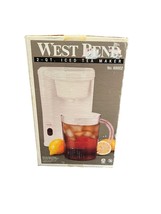 Vintage West Bend 2 Quart Iced Tea Maker No. 68002 Auto Drip Stop - £35.21 GBP