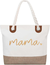 Mother&#39;s Day Gifts for Mom Women Her, Mama Bag, Mom Tote Bag with Zipper Top, Ne - £25.70 GBP