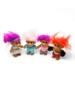 Russ Troll Doll Lot 4  Greek China Excercise Boxer 5 inch Vintage 1990s - £38.89 GBP