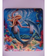 Mermaid and Dolphins Swimming - £7.44 GBP