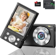Kids Digital Camera 4K 48MP Camera for Kids with 32GB Card 2.8&quot; Screen Autofocus - £45.71 GBP