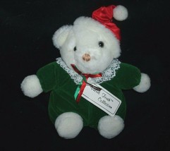 Vintage Jerry Elsner Velvet Touch Noel Chrismas Tteddy Bear Stuffed Animal Plush - £19.28 GBP