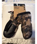 NWT The North Face Kid’s Montana Ski Mitts TNF Camo Snow Size Large A1 - $29.69