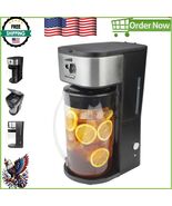 Compact Iced Coffee Maker with Reusable Filter and Auto Shutoff – 9.5” x... - $139.87 CAD