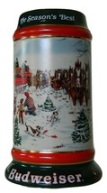 Vintage Budweiser Holiday Beer Stein Mug Seasons Best Clydesdales Susan ... - £27.15 GBP