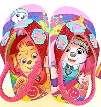 Flip Flops Beach Sandals Paw Patrol Skye Everest Pink Toddler Girl Size 7 8 New - £4.64 GBP