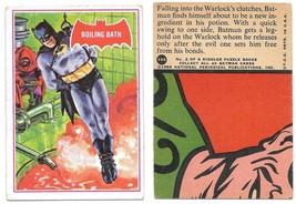 Batman Trading Card #12A Boiling Bath Red Bat Comic Art Series 1966 Topps - £12.11 GBP