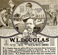 1920 W.L. Douglas Shoes Footwear Advertisement Clothing Ephemera Colorado - £14.95 GBP