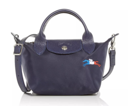 Longchamp Le Pliage Tres Paris XS Extra Small Nylon Satchel Crossbody ~NIP~ Navy - £170.10 GBP