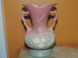 Hull Art Pottery Wild Flower Two Handled Vase USA W-1-5.5&quot; mid century Vintage - £13.44 GBP