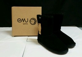 Emu Girls Bronte black Boots size US 8 Toddler /13 Japan/ 24 Euro/7 UK  new - £43.51 GBP