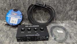 M-Audio M-Track Duo 2-Channel USB Interface Only For Home Studio Works - $42.99