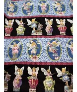 Crafty Fairies Stripe Cotton Fabric Jim Shore Fabric 1 Yard Quilting Tre... - £13.89 GBP