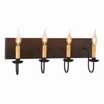 Wood Vanity Light in Black - 4 Light image 2