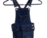 YMI Bibs Jumper Girls Size 6 Blue Cuffed Denim Shortalls Overalls Cuffed - $14.75