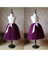 Plum Little Girl Tulle Skirt for Dress up and Fairy Costumes 1-16 - $49.99