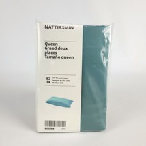 Ikea NATTJASMIN Pillowcase Gray-Turquoise Queen 904.866.34 New - $17.81