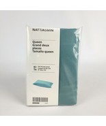 Ikea NATTJASMIN Pillowcase Gray-Turquoise Queen 904.866.34 New - $17.81