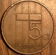 1984 Netherlands 5 Cent Coin - £0.99 GBP