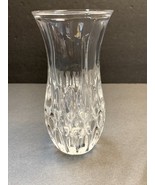Heavy Clear Glass Fenton Vase 5-3/4&quot; Tall - £12.62 GBP