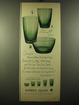 1950 Libbey Emerald Glass Ad - Chosen by the Museum of Modern Art - £14.54 GBP