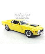 1970 Ford Mustang Boss 429 1/24 Scale Diecast Model by Motormax - YELLOW - $34.64