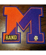 Vintage Letterman Varsity Letter &quot;M&quot; With Band Pin Jacket Letter Music Band - £9.44 GBP