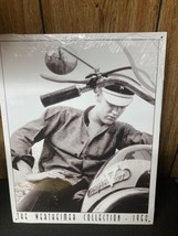 Young Elvis presley on motorcycle, tin sign - £14.95 GBP