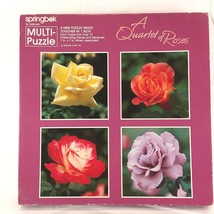 Vintage Springbok For Hallmark A Quartet of Roses Jigsaw Puzzle Complete PZL3513 - $22.75