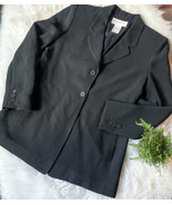 Jones New York Petite Women&#39;s Suit Jacket Blazer 6P Black 2 Button Lined... - €16,94 EUR