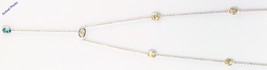 14k White Gold Millenial Sunrise white &amp; blue Diamond necklace (4.11 Ct SI-VS) - £5,619.72 GBP
