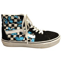 Vans High Top Athletic Sneakers Unisex Sz 8.5 Multi Butterfly Printed Round Toe - £25.06 GBP