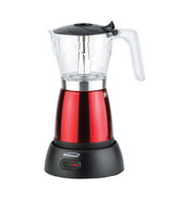 Brentwood TS-119R 6-Cup Electric Moka Pot Espresso Machine (Red) - $54.25 CAD