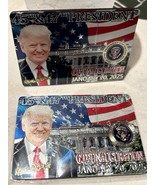 2 TRUMP MAGNET PRESIDENT EAGLE SEAL USA FLAG REPUBLICAN INAUGURATION GOP... - $15.70 CAD
