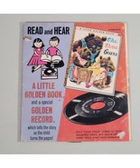 The Three Bears Little Golden Book &amp; 45RPM 7&quot; Record 1948 Read &amp; Hear An... - £12.67 GBP