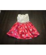 18” Doll American Girls Our Generations Pink &amp; White Dress NWOT! - £10.19 GBP