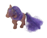 VINTAGE 1987 G1 MY LITTLE PONY TWINKLER SPARKLE PONY GLITTER PEGASUS PUR... - $33.25