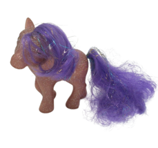 VINTAGE 1987 G1 MY LITTLE PONY TWINKLER SPARKLE PONY GLITTER PEGASUS PUR... - £26.57 GBP