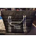 Fitlife Foods Insulated Cooler Tote Bag Black Specialty Foods Zips Fit L... - $28.61