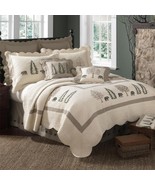 Bear Creek Quilt Set with Rustic Bear and Tree Design - $293.41 - $397.49