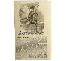 Syrup Of Figs Digestive Medicine 1894 Advertisement Victorian Laxative 9... - $369.57 MXN