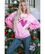 Pink Valentines Heart Graphic Sequin Patchwork Long Sleeve Top - €21,81 EUR Pink Valentines Heart Graphic Sequin Patchwork Long Sleeve Top - €21,81 EUR