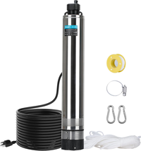  170FT Stainless Steel Submersible High Pressure Water Pump, Shallow Well Pump f - £318.00 GBP