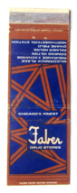 Faber Drug Stores - Chicago, Illinois 20 Strike Matchbook Cover Matchcover IL - £1.37 GBP