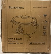Eamoment~ 6.5Qt Slow Cooker, Non Stick Pot, Aluminum, New!(Damaged bx) - $876.84 MXN